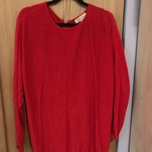 Michael Kors Red Knit Sweater